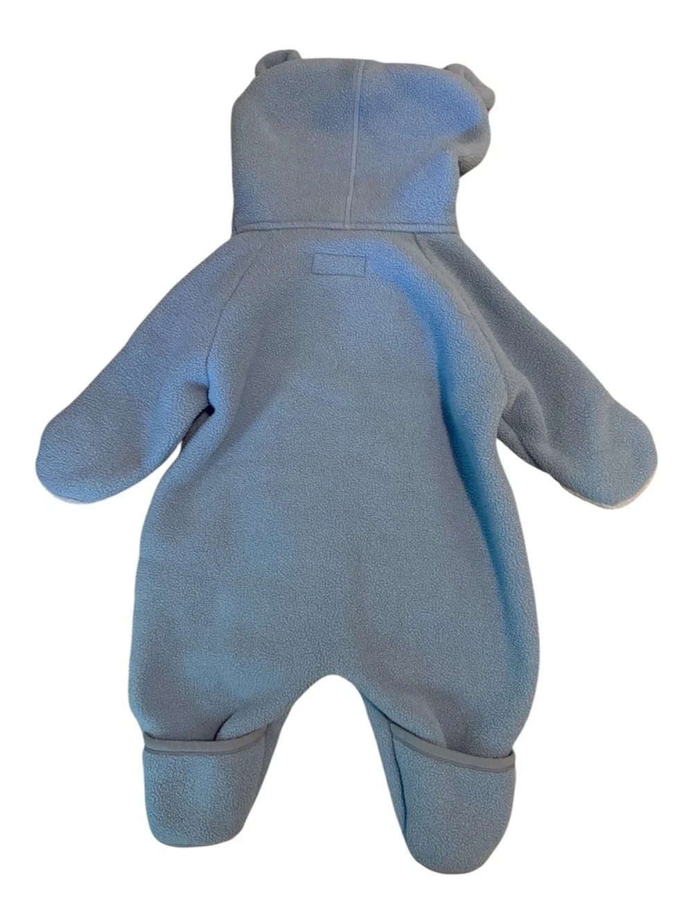 L.L.Bean Infant Baby Fleece Bear Ears Bunting Snowsuit 0-3 Months